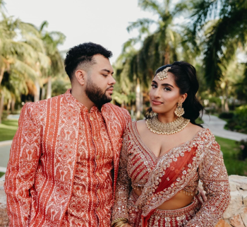 Meha and Gilbert pose together at
Generations Riviera Maya before their wedding celebrations in Riviera Maya,
Mexico. Meha and Gilbert pose together at
Generations Riviera Maya before their wedding celebrations in Riviera Maya,
Mexico.