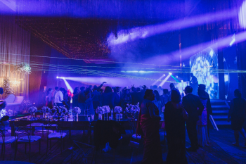 Reception ballroom at Moon Palace The Grand - Cancun designed for large Indian destination weddings with dedicated event spaces that support DJs, dancing, and late-night celebrations. Reception ballroom at Moon Palace The Grand - Cancun designed for large Indian destination weddings with dedicated event spaces that support DJs, dancing, and late-night celebrations.