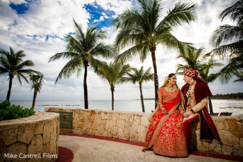 Deepika and Arthur at Barceló Maya Grand during their South Asian destination wedding in Riviera Maya, Mexico. Deepika and Arthur at Barceló Maya Grand during their South Asian destination wedding in Riviera Maya, Mexico.