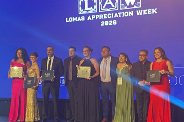 Ateet Ahuja of Indian Destination Wedding accepting awards at Lomas Appreciation Week 2026 in Mexico